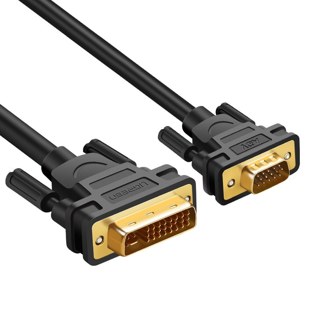 DVI I to VGA Cable Male to Male 1080P 5FT O608895