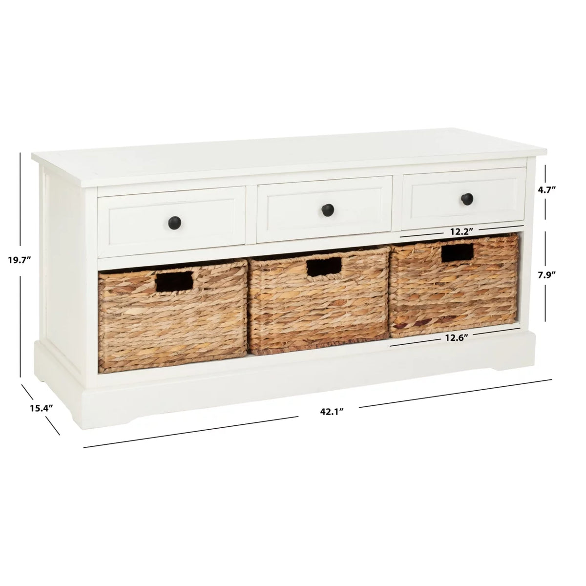 3-Drawer Storage Bench B523637