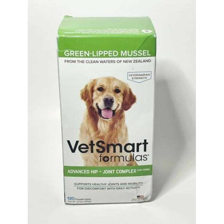 Advanced Hip + Joint Complex with MSM and Green-Lipped Mussel for Dogs B559630