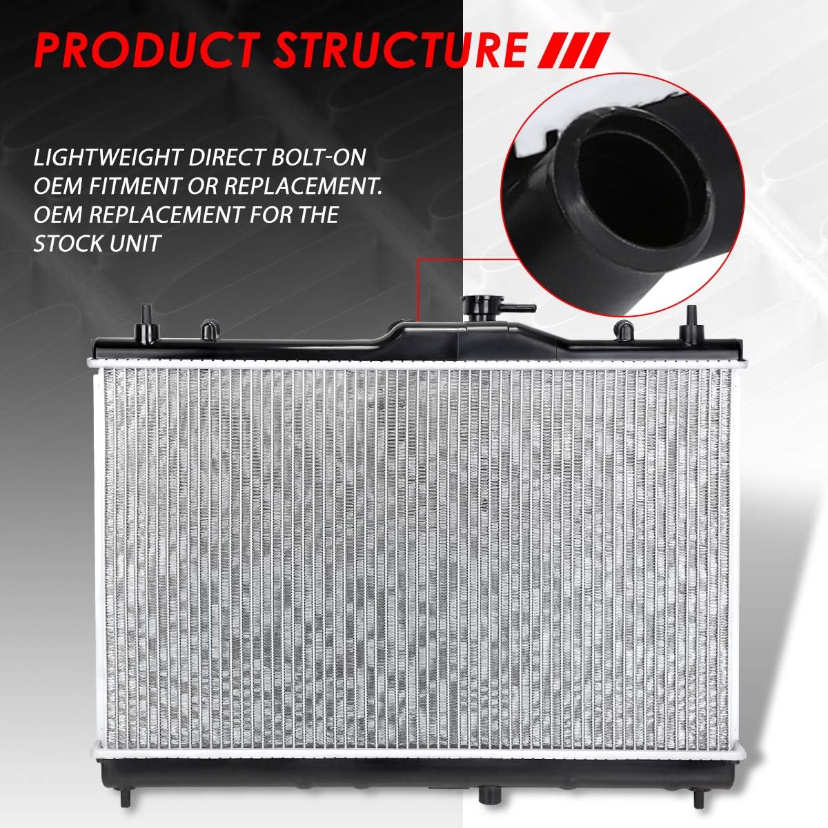 Aluminum Core Cooling Radiator Pack of 2 D98517