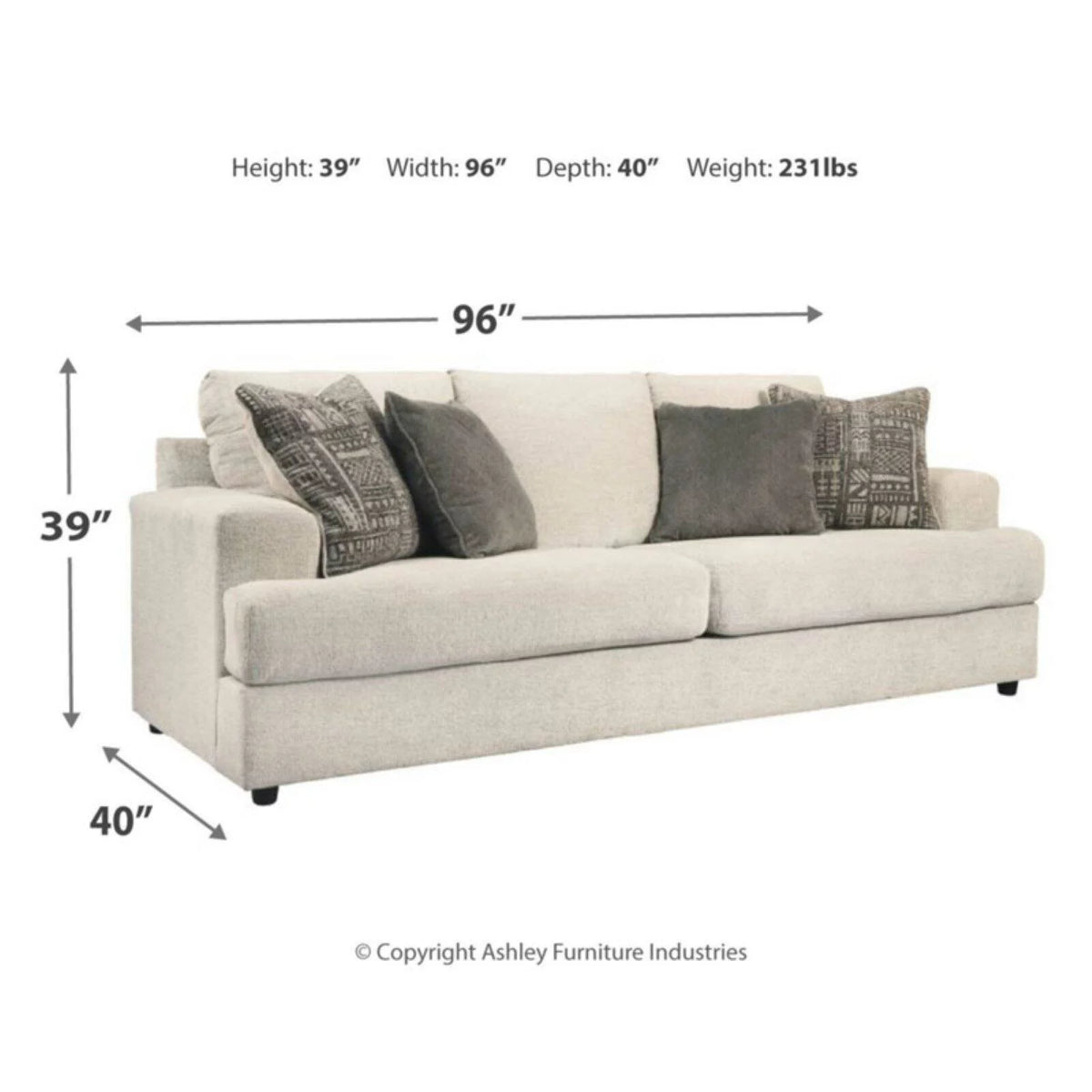 Queen Sleeper Sofa in Stone E2675
