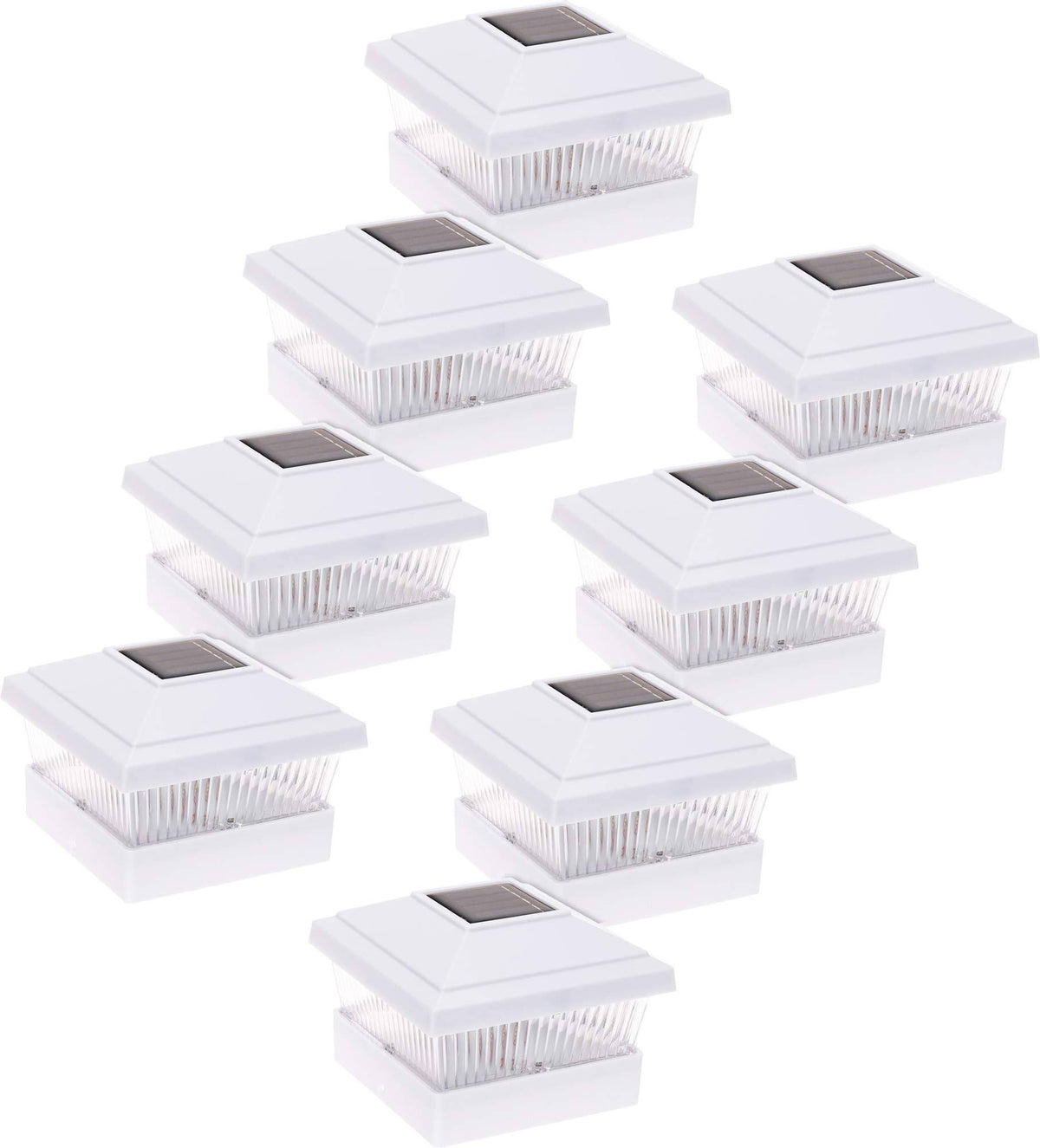 Dark Brown 8 Pack Post Cap Light O34949