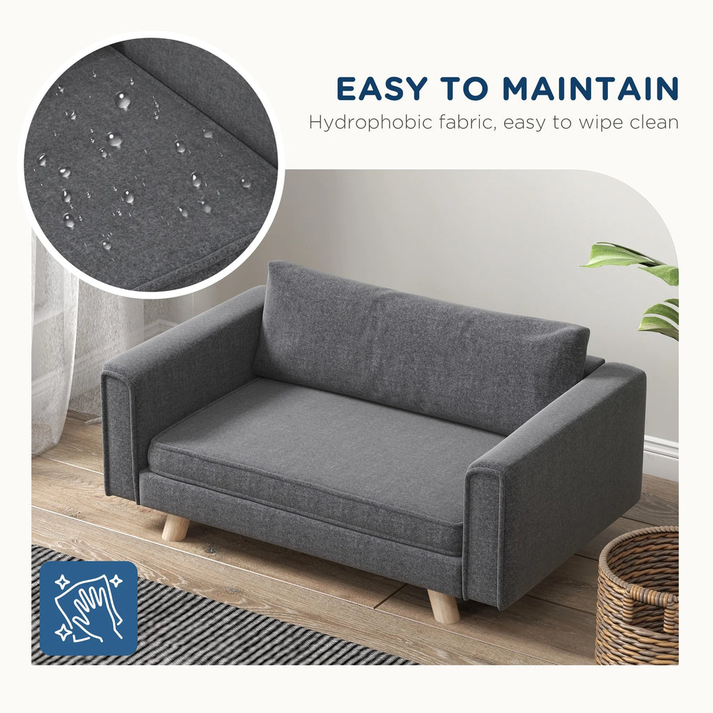 Gray Elevated Pet Sofa X9034