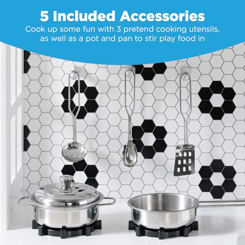 Wooden Play Kitchen Set with Toy Storage S6920
