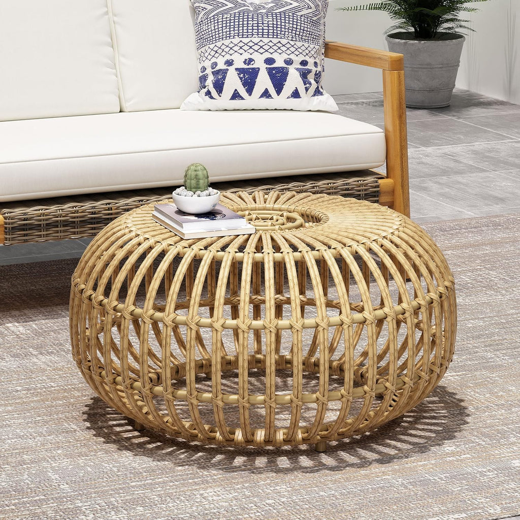 Round Rattan Wicker Coffee Table W233