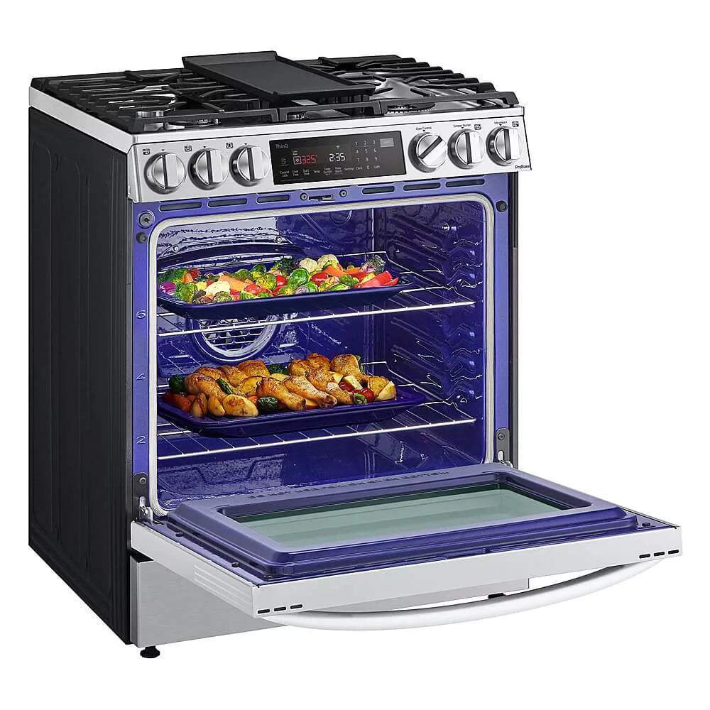 30" Wide 6.3 Cu. Ft. Slide In Dual Fuel Range - Stainless Steel X939519