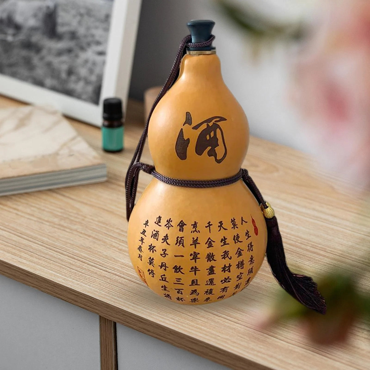 Portable Gourd Water Bottle Calabash Kettle Teapot O73390