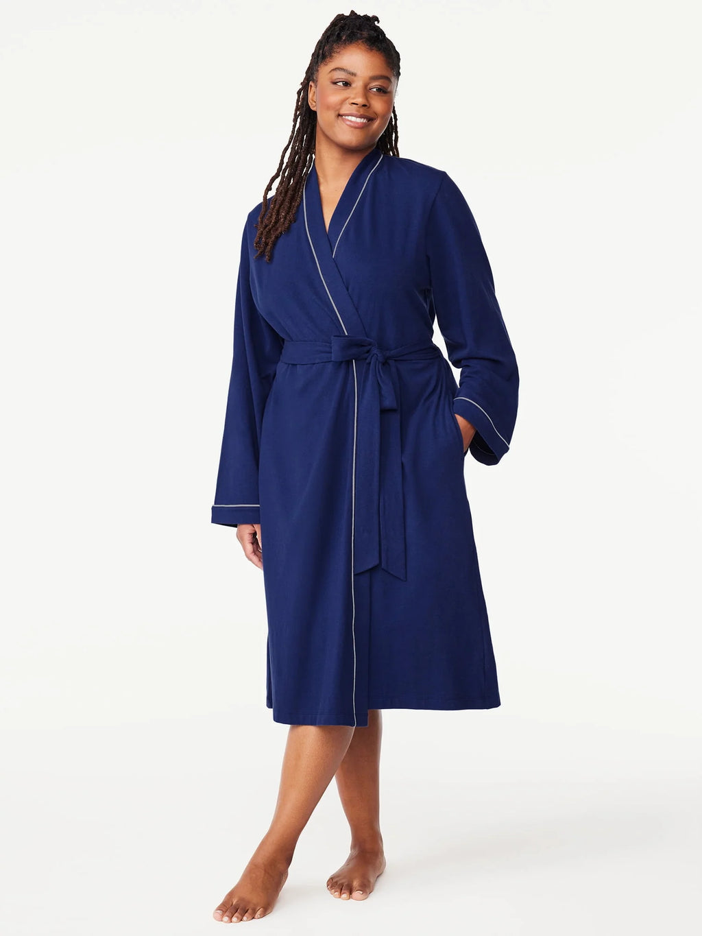 Women's Long Sleeve Wrap Robe H3675