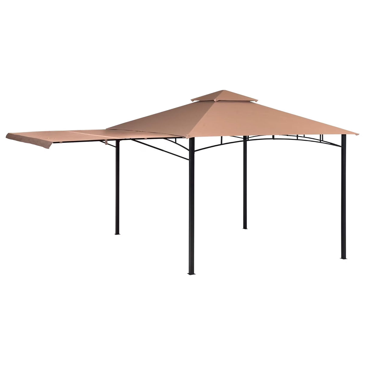 Redwood Gazebo with Retractable Awning B29479