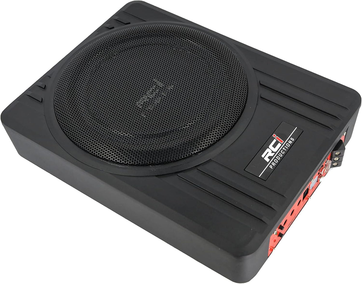 10 Car Subwoofer Low Profile 200W 12V Aluminum Audio System R5476