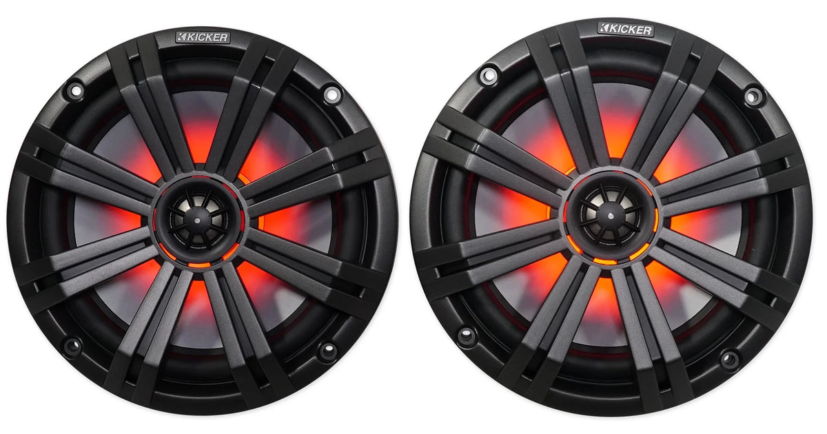 8" LED Chrome Wakeboard Tower Speakers D26972
