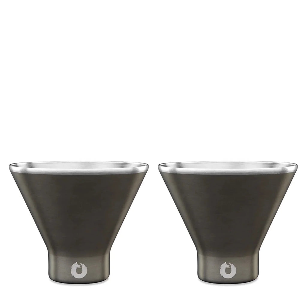 Stainless Steel Martini Glass, Set of 2 J338