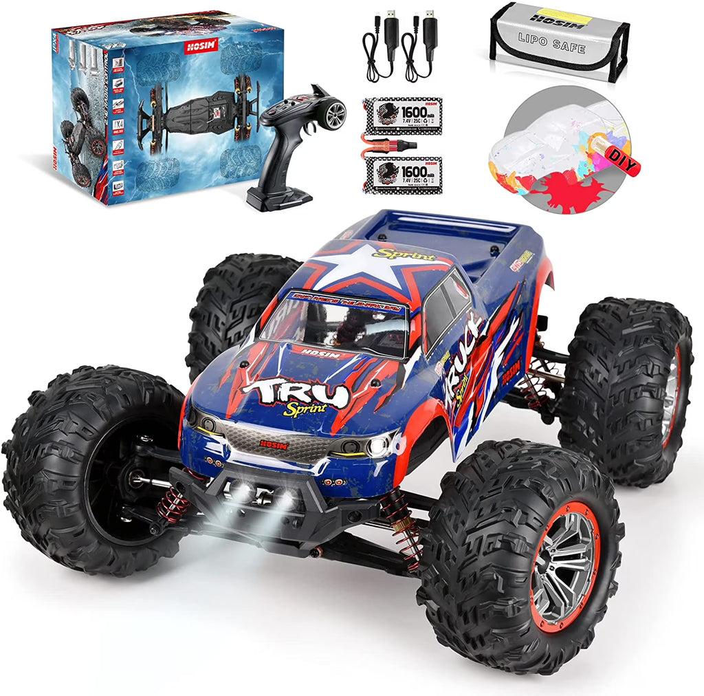 1:10 4WD RC Monster Truck, 48+ KMH, 2 Batteries G5757