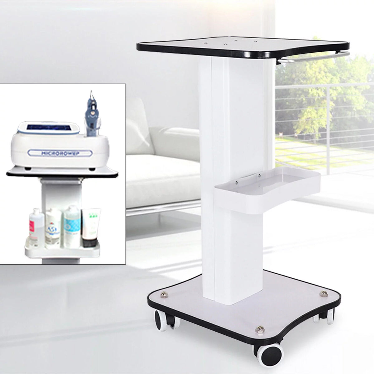 Beauty Trolley Rolling Cart 13.4"X14.96"X27.2" H80585