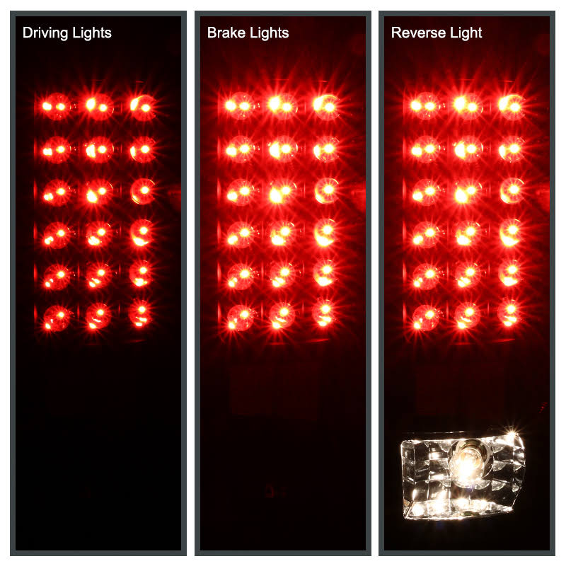 Black LED Tail Lights I33498