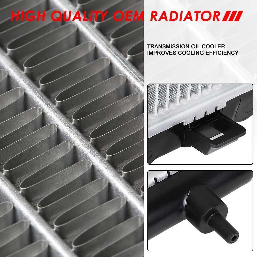 Aluminum Core Cooling Radiator Pack of 2 D98517