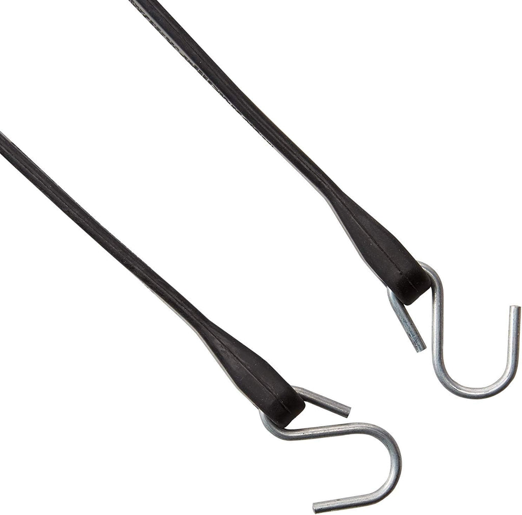 Pack of 25 41 inch Rubber Bungee Cords with Metal S Hooks O2573
