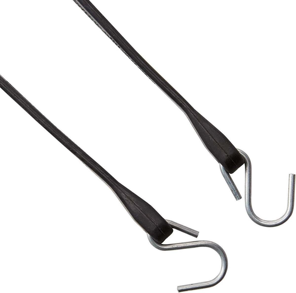 Pack of 25 41 inch Rubber Bungee Cords with Metal S Hooks O2573
