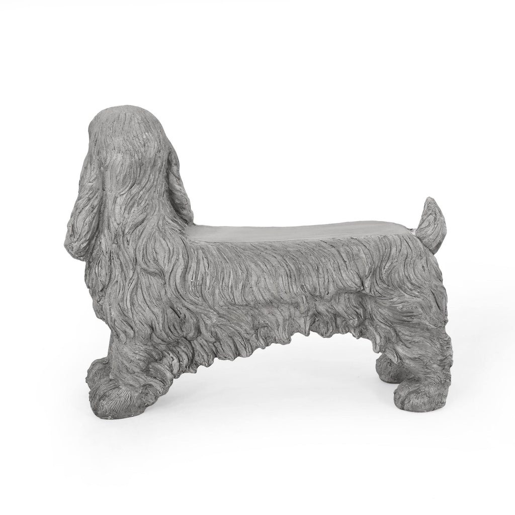 Gray Dog Bench B401121