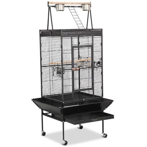 Black Iron Parrot Bird Cage E892