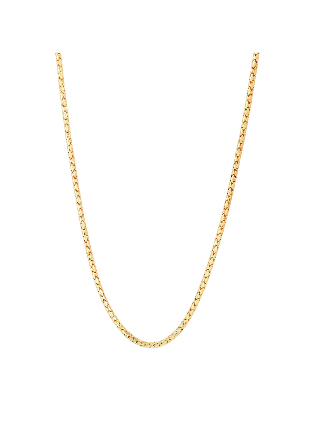 14kt Yellow Gold Bird Cage Chain Necklace, 18" W2336