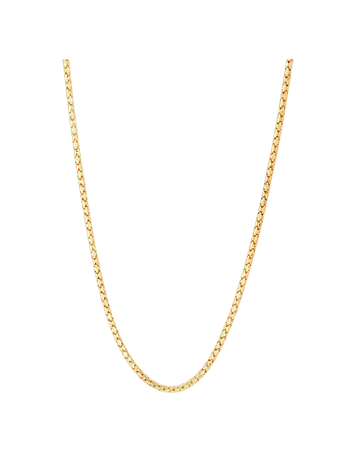 14kt Yellow Gold Bird Cage Chain Necklace, 18" W2336