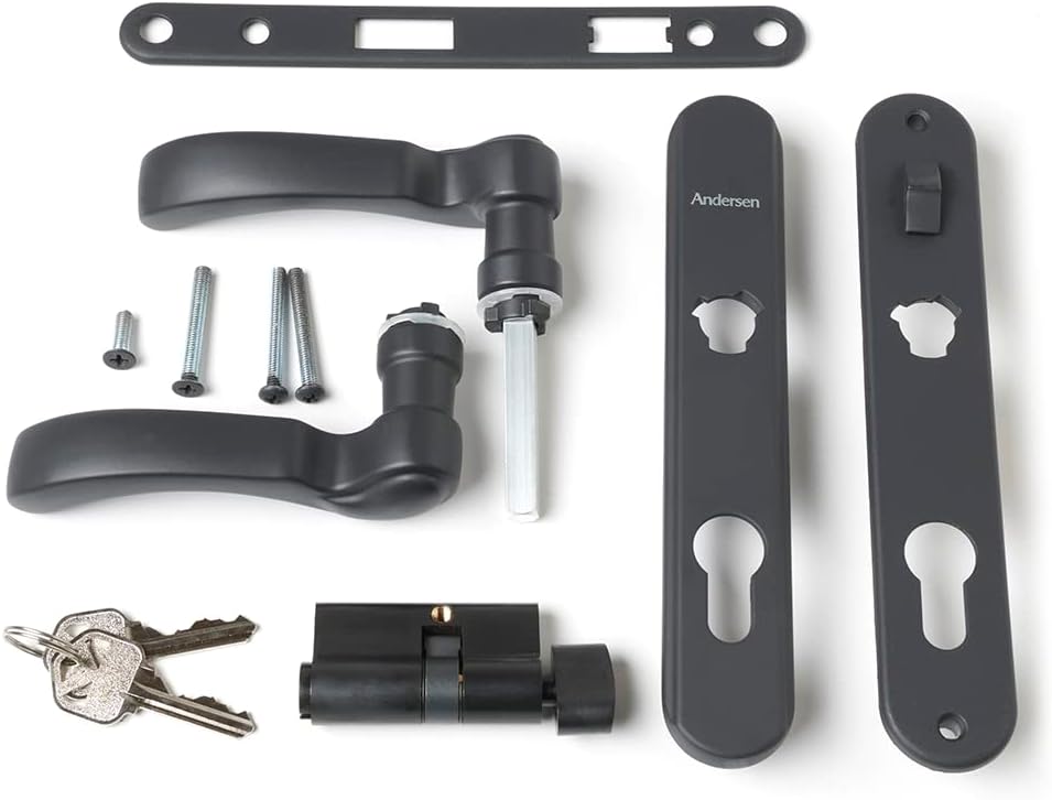 Matte Black Storm Door Hardware Set B57316
