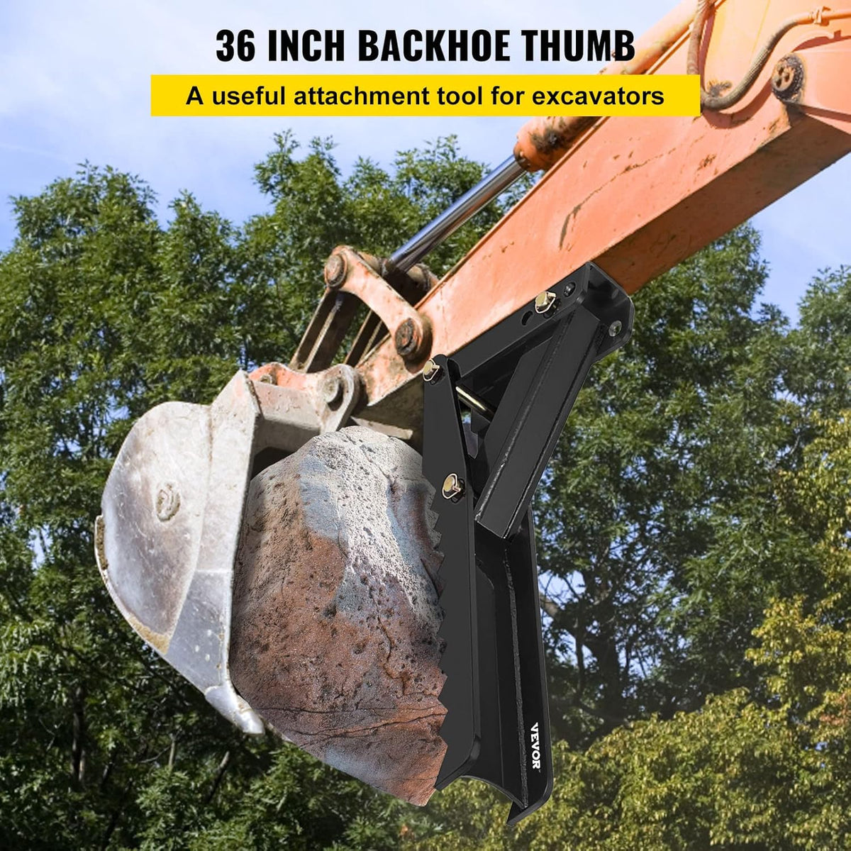 36 inch Adjustable Weld On Backhoe Thumb N928