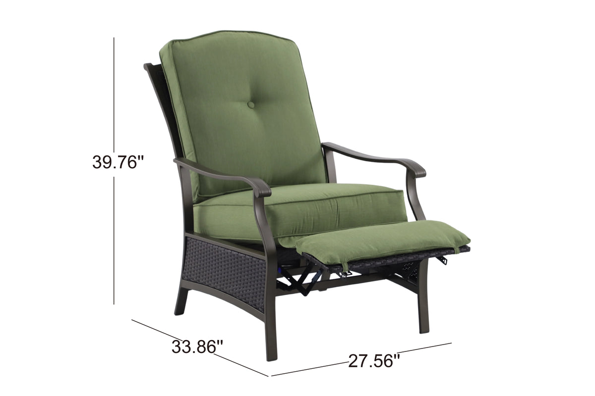 Steel Outdoor Recliner with Cushions L630260