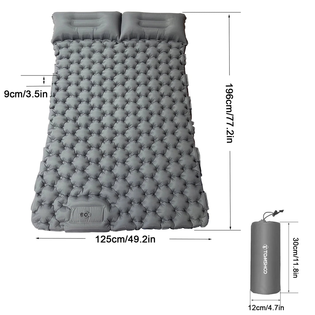 Inflatable Waterproof 2 Person Air Mattress with 2 Pillows W5939