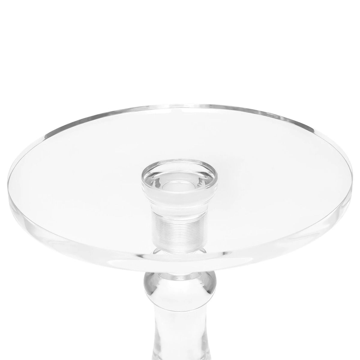 Acrylic Round End Table with Transparent Top Y14805