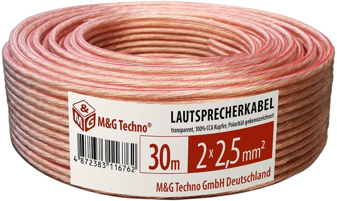 Speaker Cable 30 M Transparent V23005