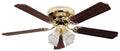 52x22 Ceiling Fan - Bright Brass Y423615