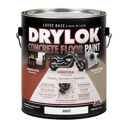 White Latex Based Concrete Floor Paint Gallon Case of 2 M61929