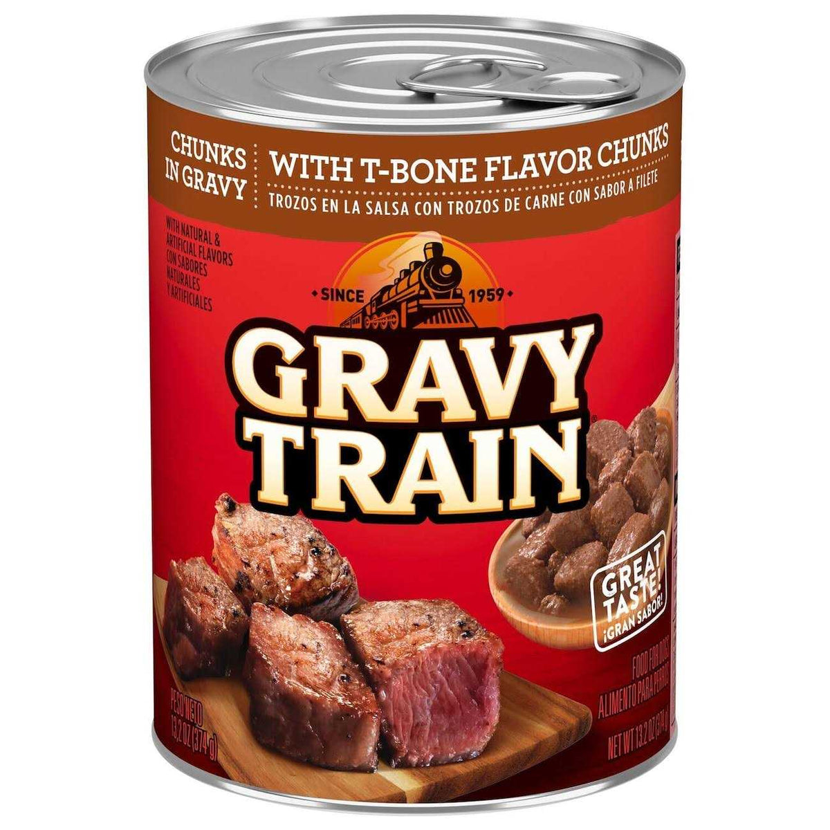 Chunks in Gravy Dog Food With T-Bone Flavor P586538