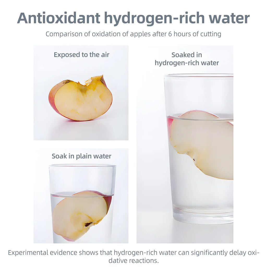 Portable Hydrogen Water Bottle Ionizer with SPE and PEM Technology, 330ml M63084