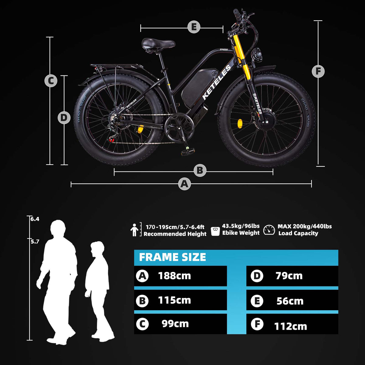26" Fat Tire Electric Mountain Bike with Removable Battery B334