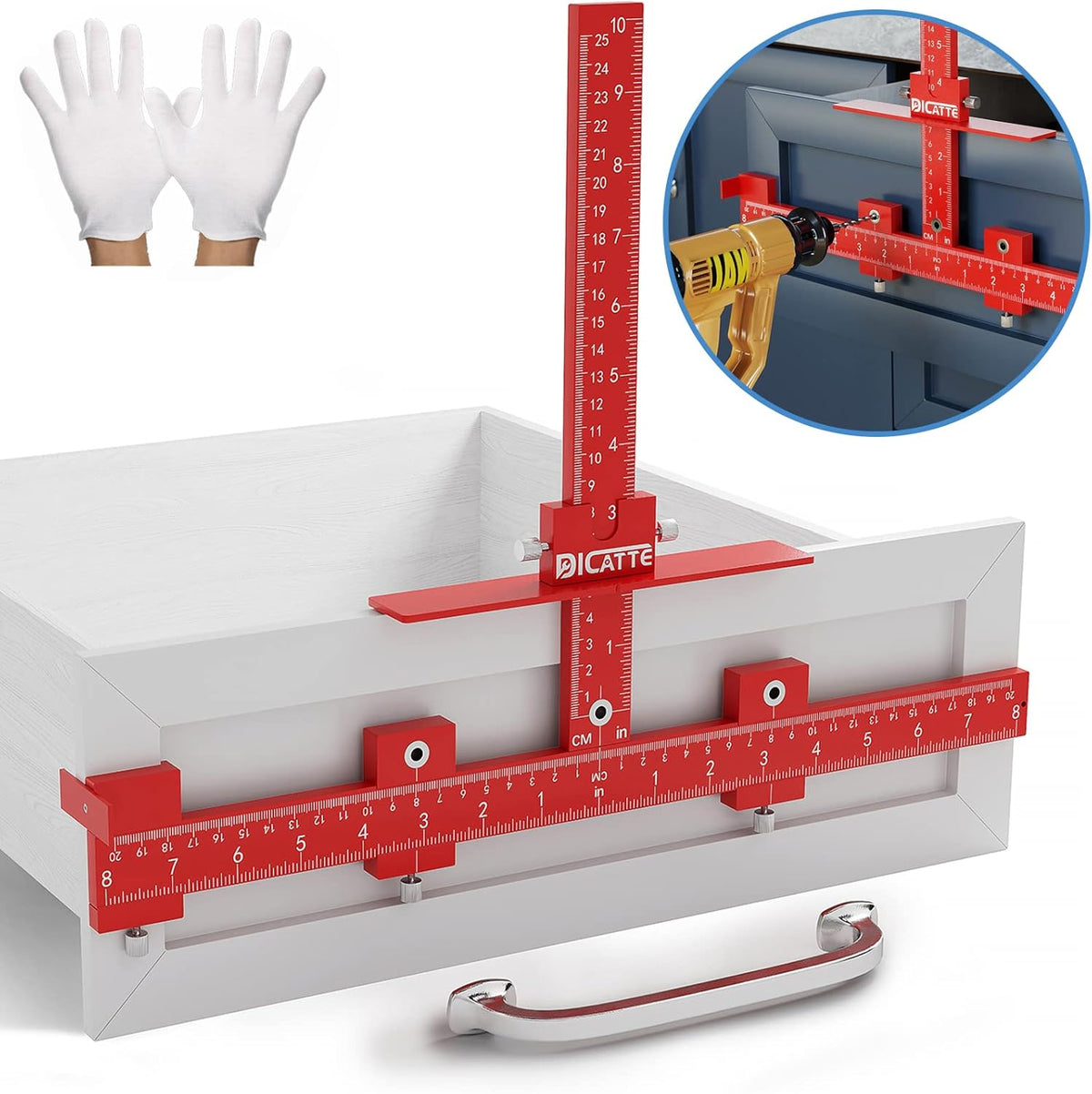 Red Thickened Aluminum Alloy Cabinet Handle Jig K49043