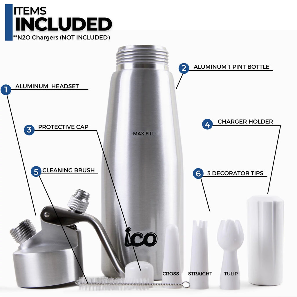 Aluminum Whipped Cream Dispenser 1 Pint Z174471