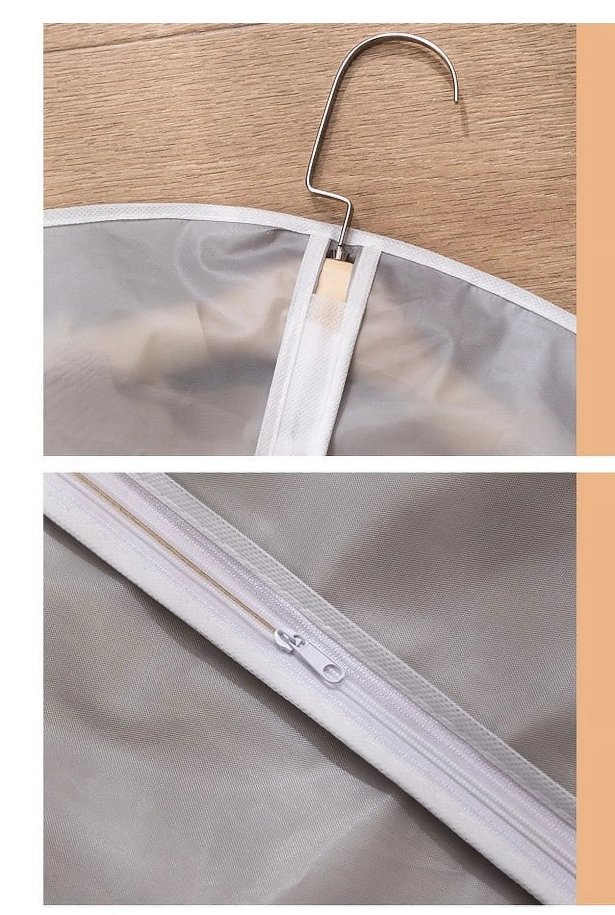 Garment Bags 5 Pack 40 X 24 Hanging Clothes Covers with Zipper Y874140