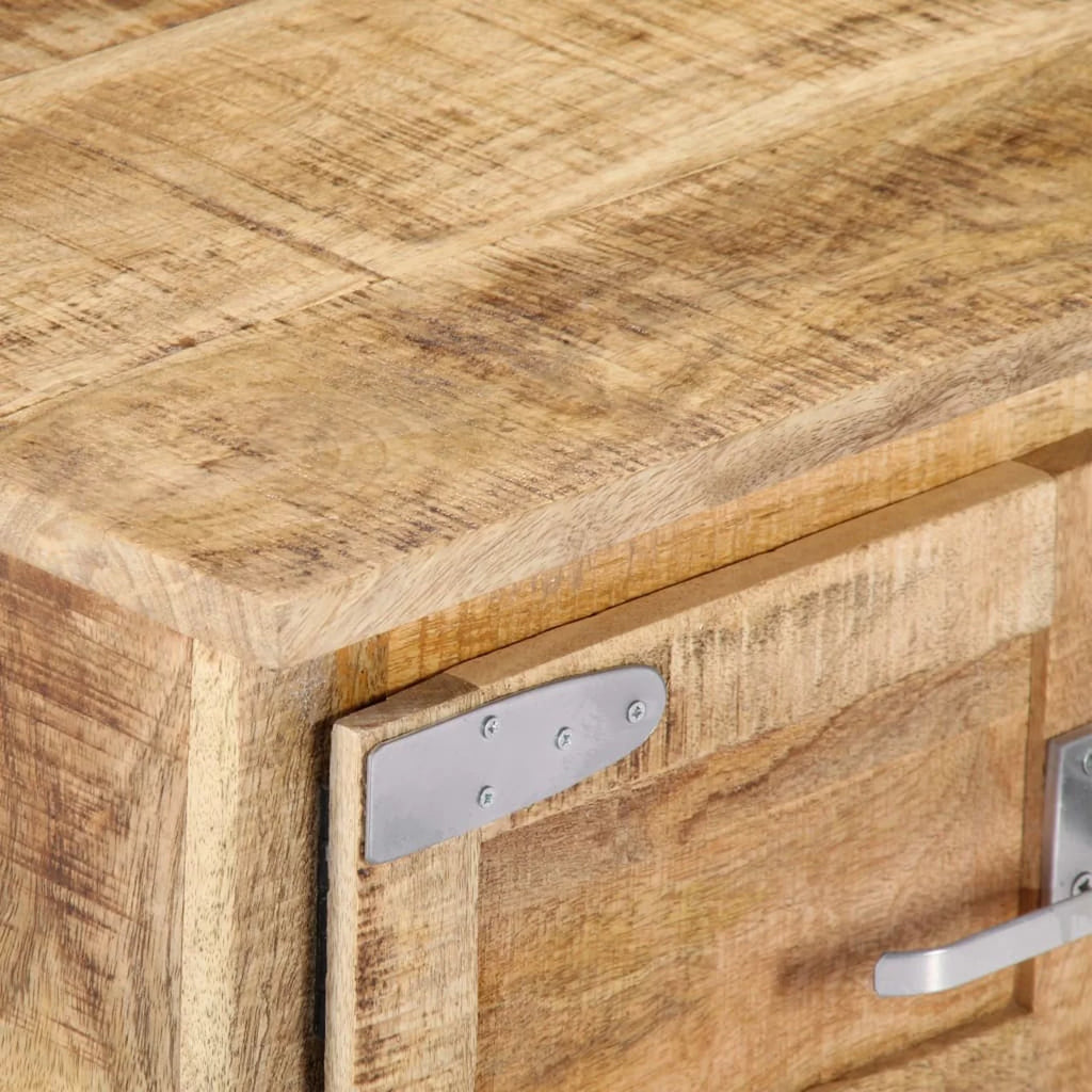 Mango Wood Coffee Table with 2 Cabinets and 2 Doors Z645907