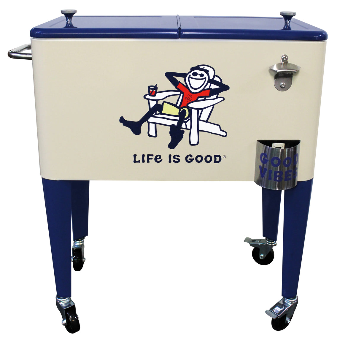60 Quart Metal Outdoor Patio Cooler V417
