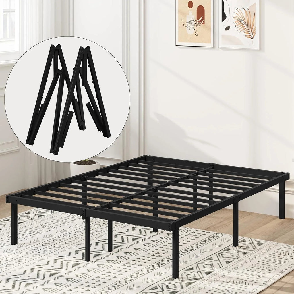 Heavy Duty Full Size Metal Platform Bed Frame A87386
