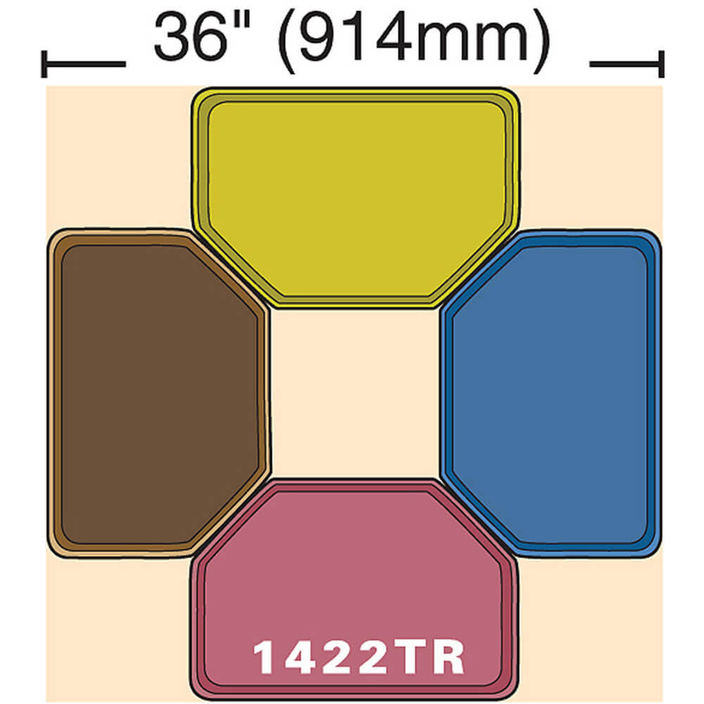 14x22 x 22x22 Trapezoid Camtray, Case of 12, Desert Tan W3116