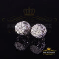 0.07ct Diamond 925 Sterling Silver Stud Round Earrings U86520