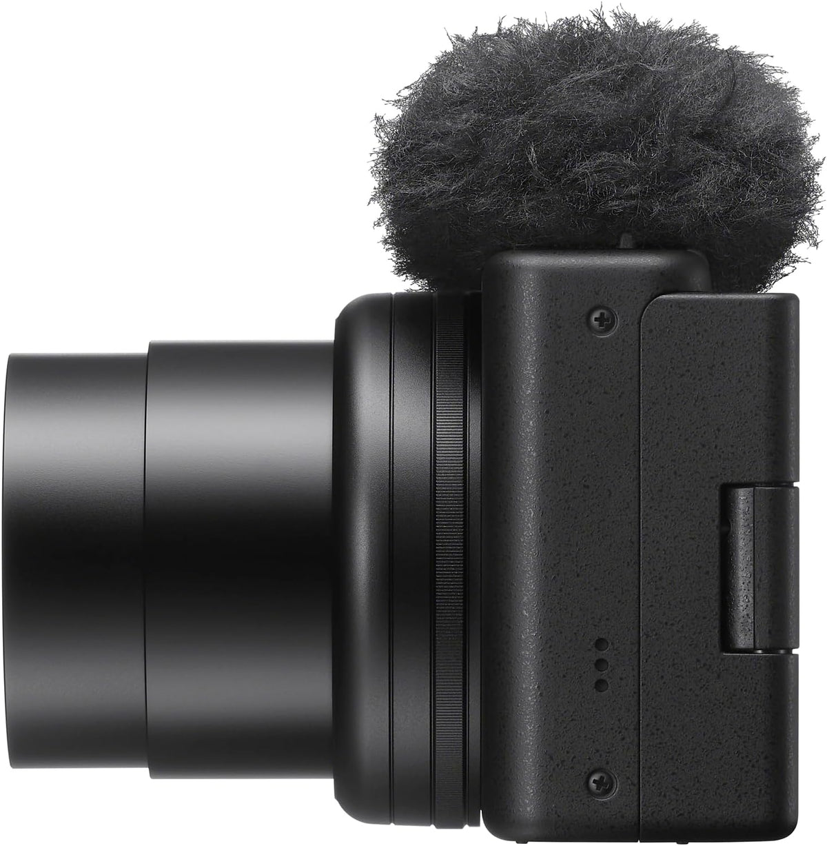Black 4K Video 20.1MP Vlog Camera with Tripod/Grip, Case, LED, 64GB Card J411