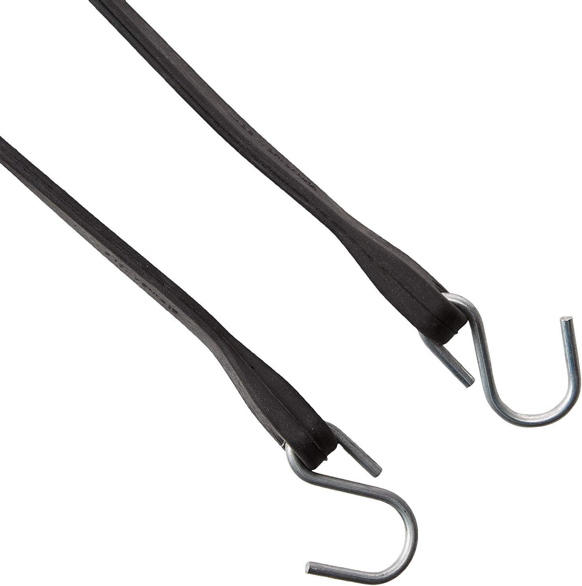 Pack of 25 41 inch Rubber Bungee Cords with Metal S Hooks O2573