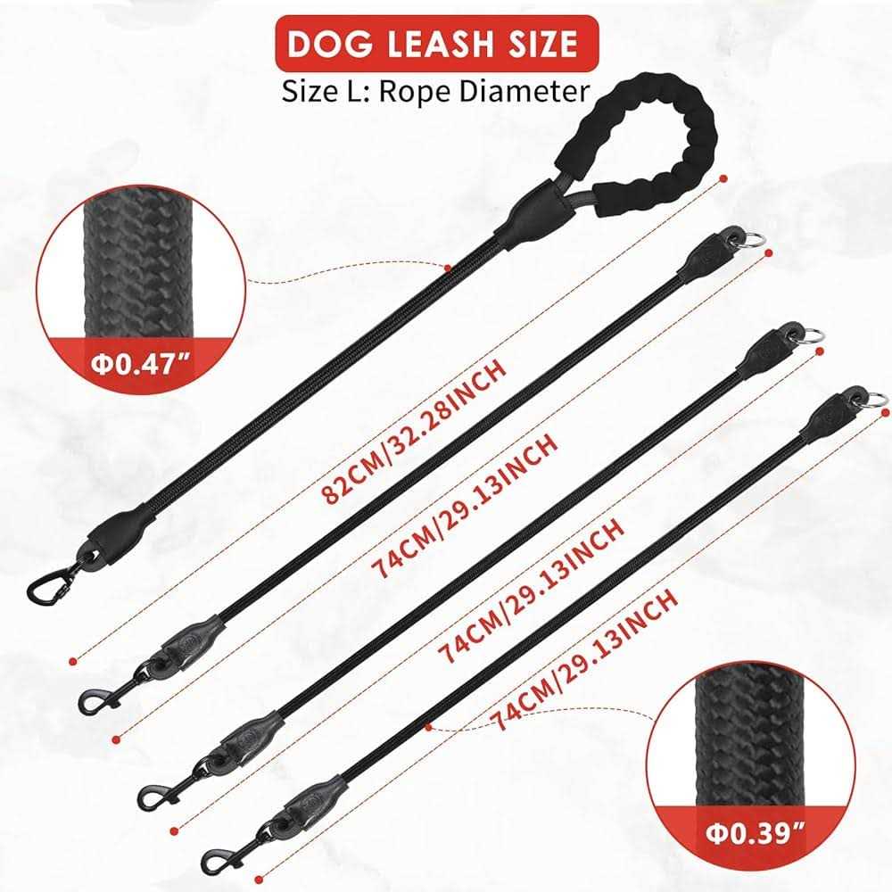 3 Way No Tangle Dog Leash with Padded Handle Y28100