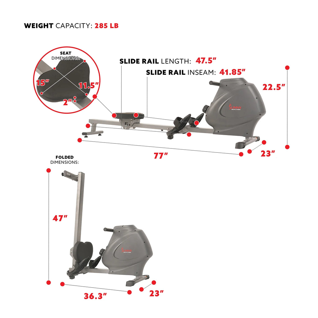 Magnetic Rowing Machine with LCD Monitor C150110