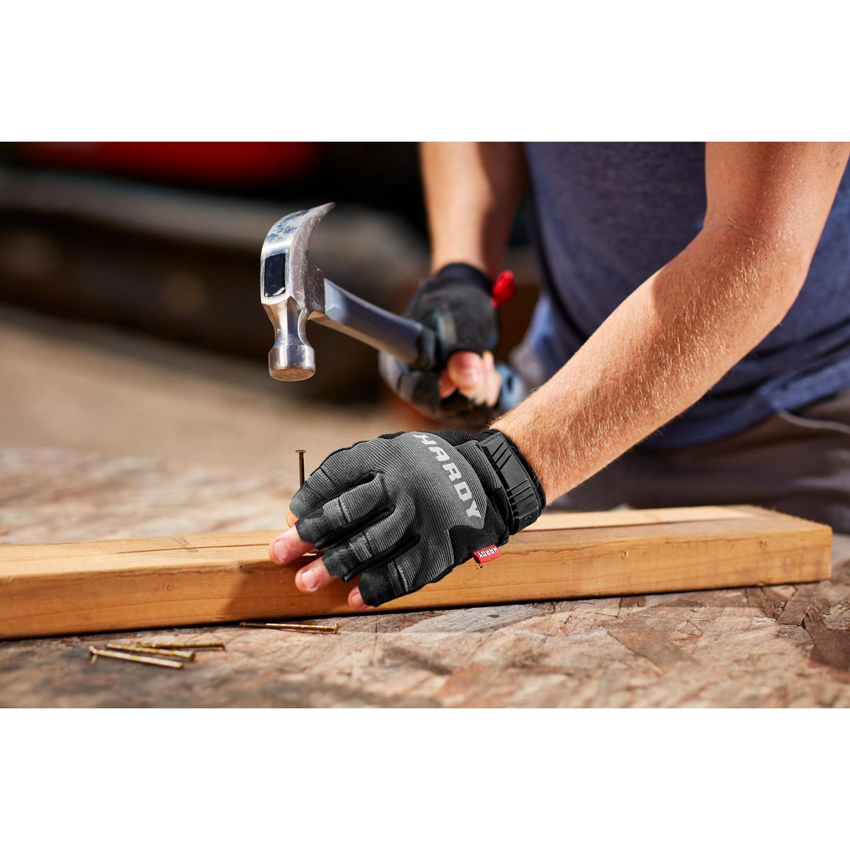 Fingerless Work Gloves Large Y538